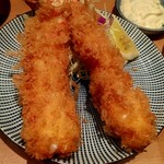 とんかつ檍 - 特大エビフライ