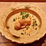 虎白 - 揚物：からすみ豆腐 柚子