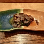 虎白 - 冷し物：河豚 白子かけ 黒トリュフ 春菊