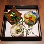 お菜屋　わだ家 - 前菜三種盛