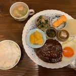洋食 ふきのとう - ビーフハンバーグ目玉焼きデミグラスソース 1,188円