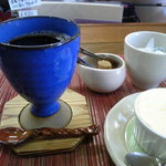 ｃｕｉ ｃｕｉ - コーヒー（350円)とパンプキンプリン(380円)