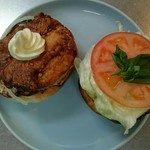 峰屋 - 自家製チキン竜田バーガー(^-^)/