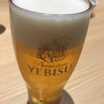 海鮮魚力 - 生ビール(エビス) 