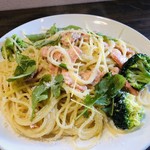 ナガタ店 - サーモンクリームのパスタ、特別バージョン