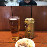 麺処ほん田 - 「エビス缶ビール」350円