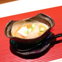 祇園新橋 中谷 - 胡麻豆腐の京人参すりながし