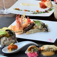 豪華”士幌黒牛”和牛ヘレの天ぷら、魚介3種、野菜4種の創作天ぷらを大人の隠れ家で満喫