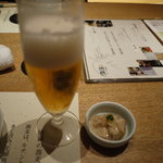 蕎麦ダイニング 徳蔵 - 生ビール