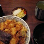 光村 - 海老がぷりぷり、特製かき揚げ丼