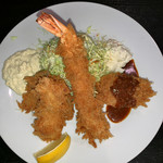 えいすけ - ミックスフライ定食 1,100円