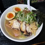 塩そば専門店 桑ばら - カルクスモーキーキムラの燻製そば 今日はタコ！！