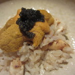 鳥茂 - 松茸ご飯、ウニとキャビアと