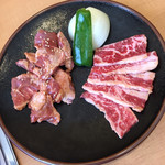 焼肉処 まるます家 - 豚サガリ･牛カルビ定食♬︎ 1080円