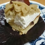 GRUN - モンブラン断面、カシス部分終了の図