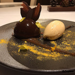 カーサ・デル・チーボ - ﾁｮｺとｵﾚﾝｼﾞのﾑｰｽ ｸﾞﾗﾏﾆｴのｼﾞｪﾗｰﾄ添え