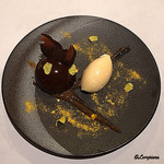 カーサ・デル・チーボ - ﾁｮｺとｵﾚﾝｼﾞのﾑｰｽ ｸﾞﾗﾏﾆｴのｼﾞｪﾗｰﾄ添え