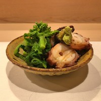 うを徳 - 明石 煮蛸 + 京都 菜の花