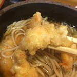 立喰いそば とんがらし - 小エビ天はプリッと旨し。