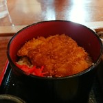 そば処 一庵 - ミニカツ丼