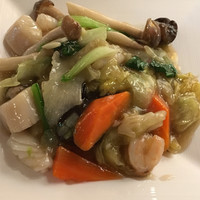 中国料理 大湖苑  - 海鮮あんかけ焼そば (*´ω`*)