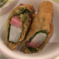 中国料理 大湖苑  - 山芋の食感がイイ 大葉巻きの揚げ物