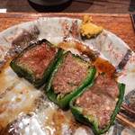鳥茂 - ピーマン肉詰め