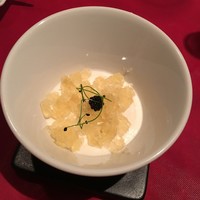 かみくら - 根セロリのムース　コンソメジュレ