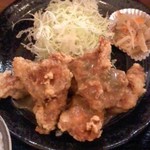 からあげ専門店 橘屋 - 忍者からあげ橘屋で「おろし大根わさびソース定食」750円。