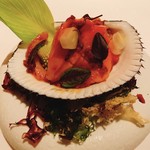 AZUR et MASA UEKI - 赤貝。特大サイズだったようで歯ごたえ抜群です