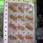 Imaya No Hambaga - 店頭に飾ってあるメニューの中から２種類を選んで自宅に買って帰りました・