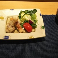 広又　甚六 - ゲソ 唐揚げとサラダ