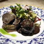 ル・ジャルダン・デ・サヴール - トリュフポテトサラダとポーチドトリュフ卵