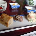 鴨鶴 - 釜飯セットの前菜