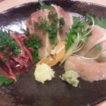 卯の花 - 地鶏刺身盛り合わせ