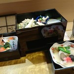 彩懐石 わらび高砂 - 三段重