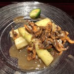 ろっかん - 琵琶湖すじえびと白アスパラ