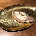 ろっかん - 奥村さん作のモッツアレラ鮒寿司