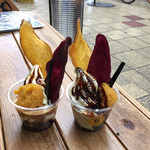 102036230 - ほうじ茶(私)とコーヒーゼリー(mieちゃん)