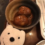 串カツ 串坊 - どて玉 Dotetama Boiled Egg stewed in Miso and Mirin at Kushikatsu Kushibo, Kawasaki！♪☆(*^o^*)
