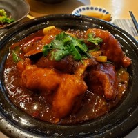 中國菜 心香 - 若鶏と茄子の野菜の四川辛み煮込み土鍋仕立て