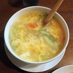 晴晴居酒屋 - トマトと玉子スープ　518円