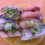 かっぱ寿司 - 〆イワシ、とろ〆さば、アジ、ハマチ