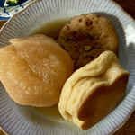 竹の館 - がんもどき／梅焼き／大根