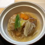 天風楽・ブランド松葉蟹 松屋町 青天 - 白子、里芋。フカヒレ餡掛け