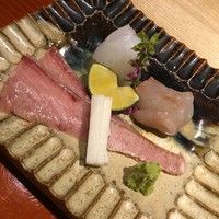 紀風 - アオリイカ ヒラメ 縁側 ブリ炙り