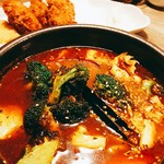 アジアンスープカリー べす - 2019/2  カキフライカリーのアップ