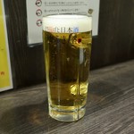 つかふき屋 - 生ビール