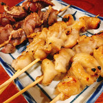 Yakitori Hoppiminami - かわ & 砂肝