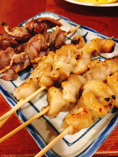 Yakitori Hoppiminami - かわ & 砂肝